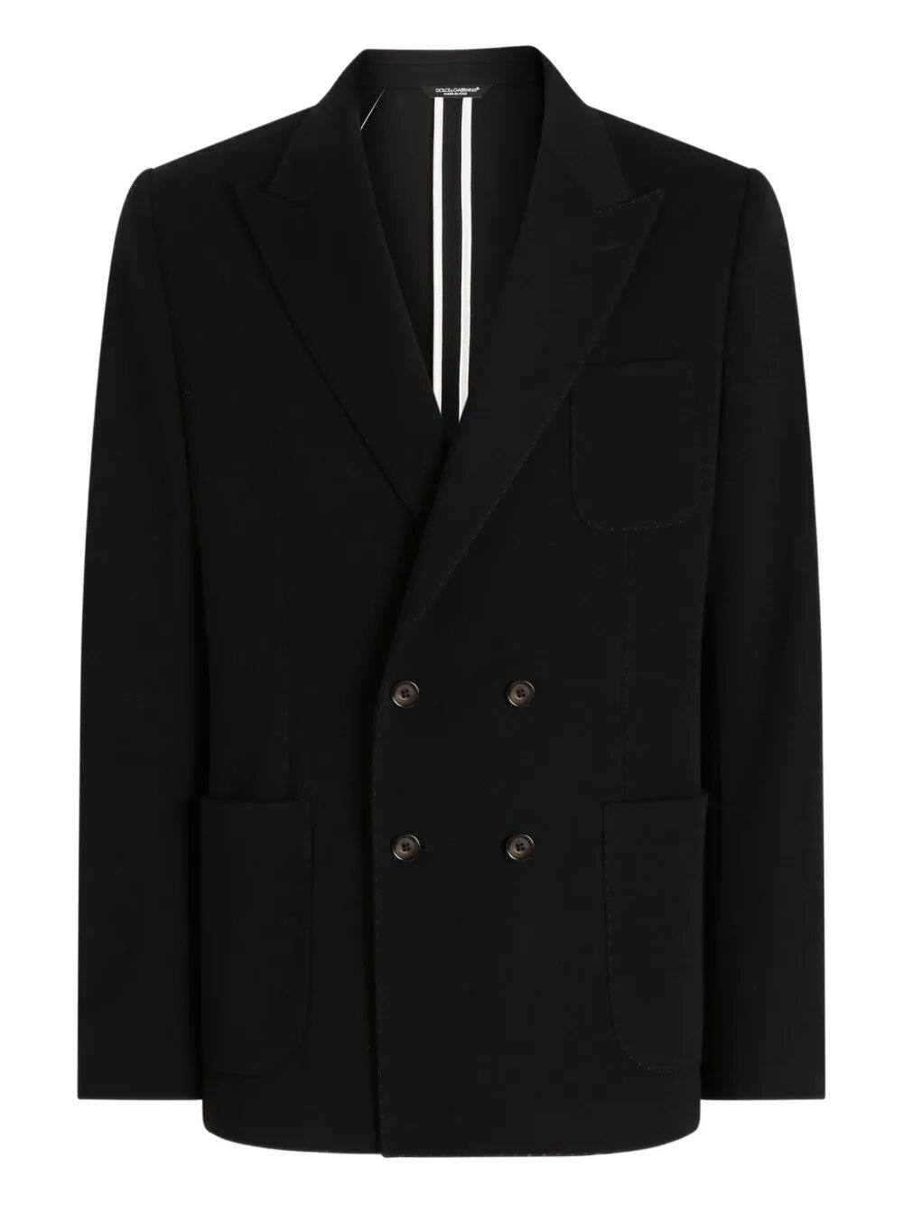 DOLCE & GABBANA Double-Breasted Wool Blazer for Men