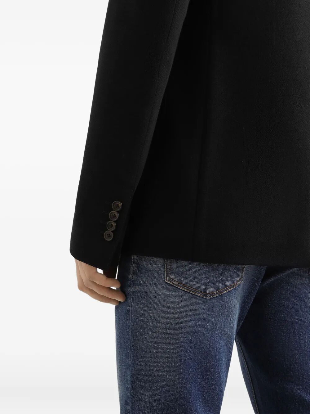 DOLCE & GABBANA Double Breasted Silk Blazer