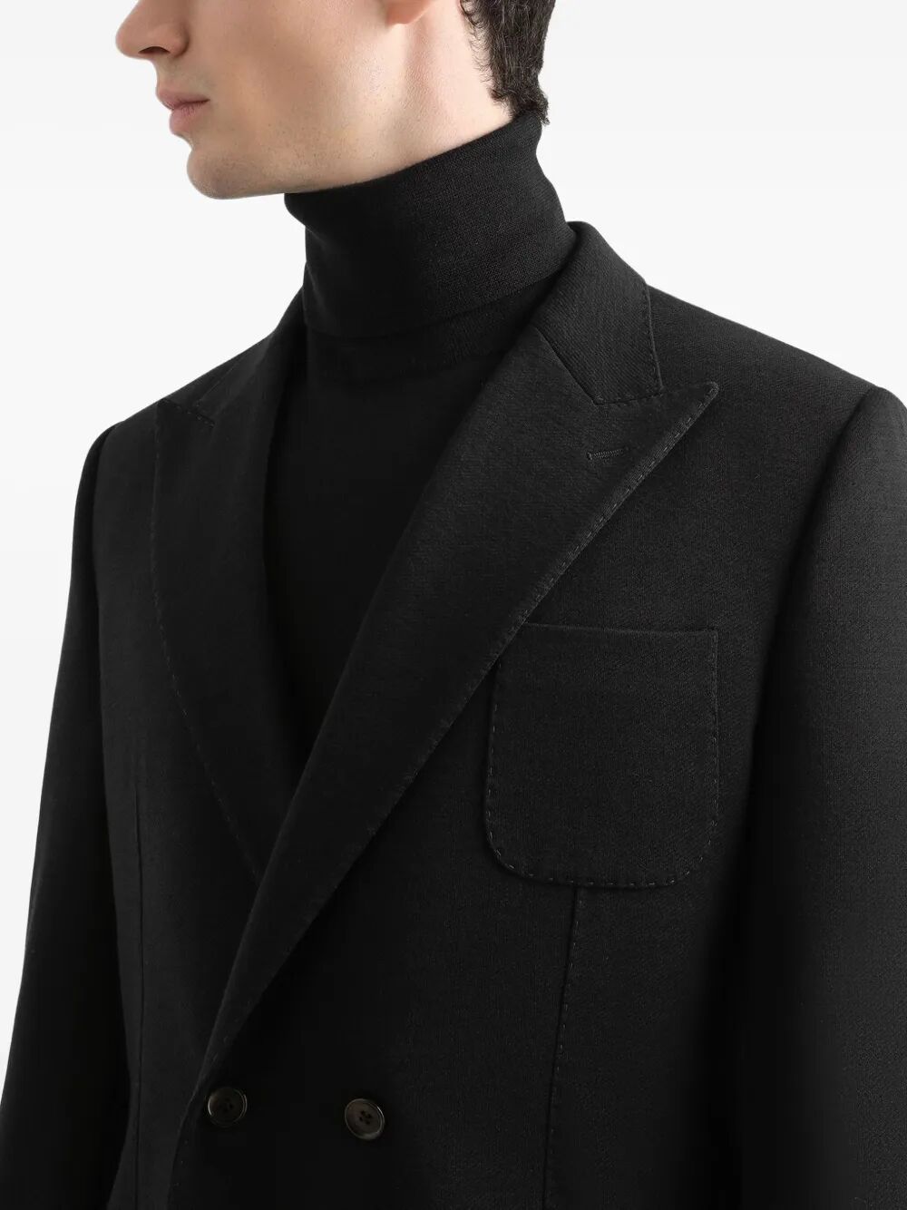 DOLCE & GABBANA Double-Breasted Wool Blazer for Men