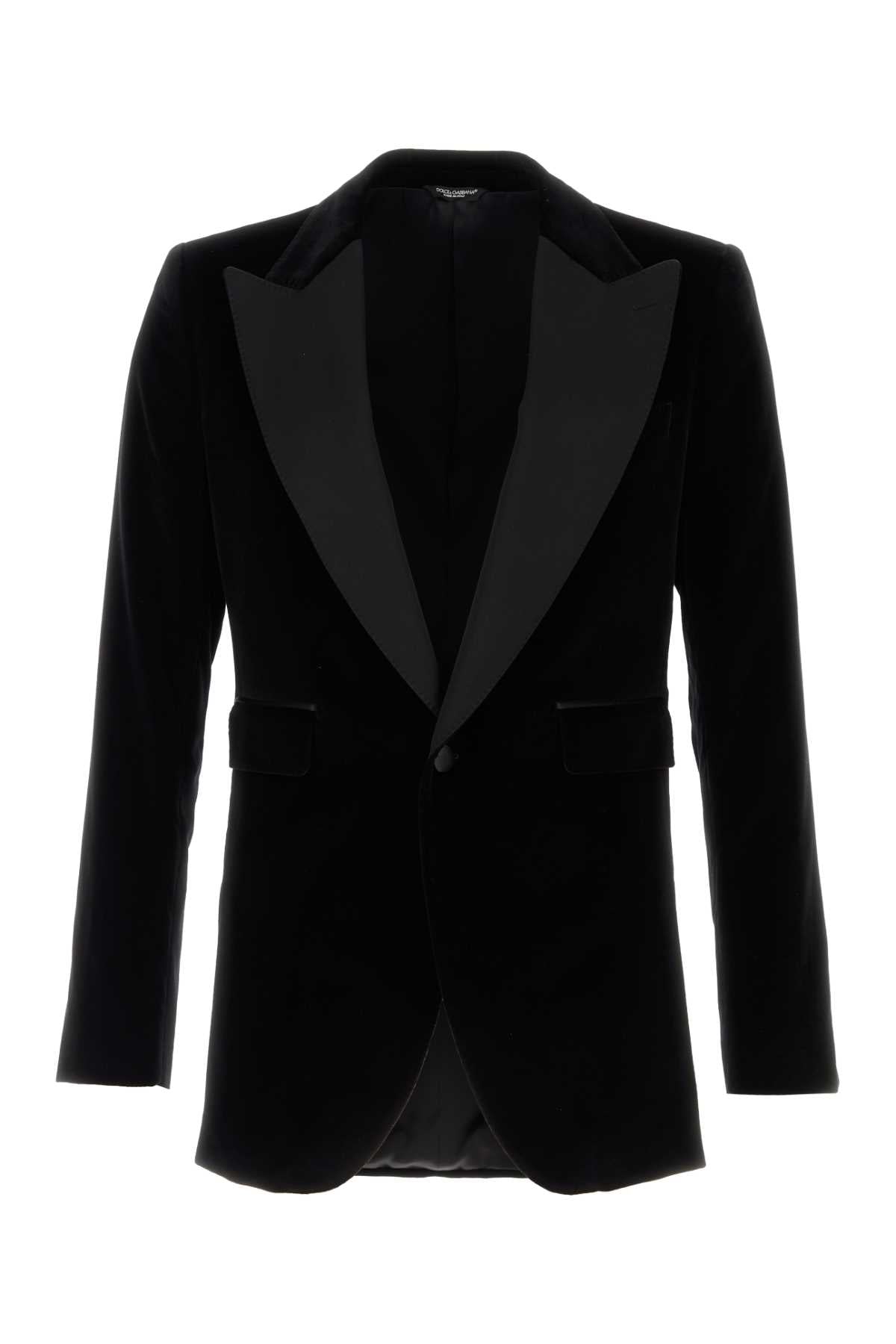 DOLCE & GABBANA Luxurious Velvet Blazer for Men