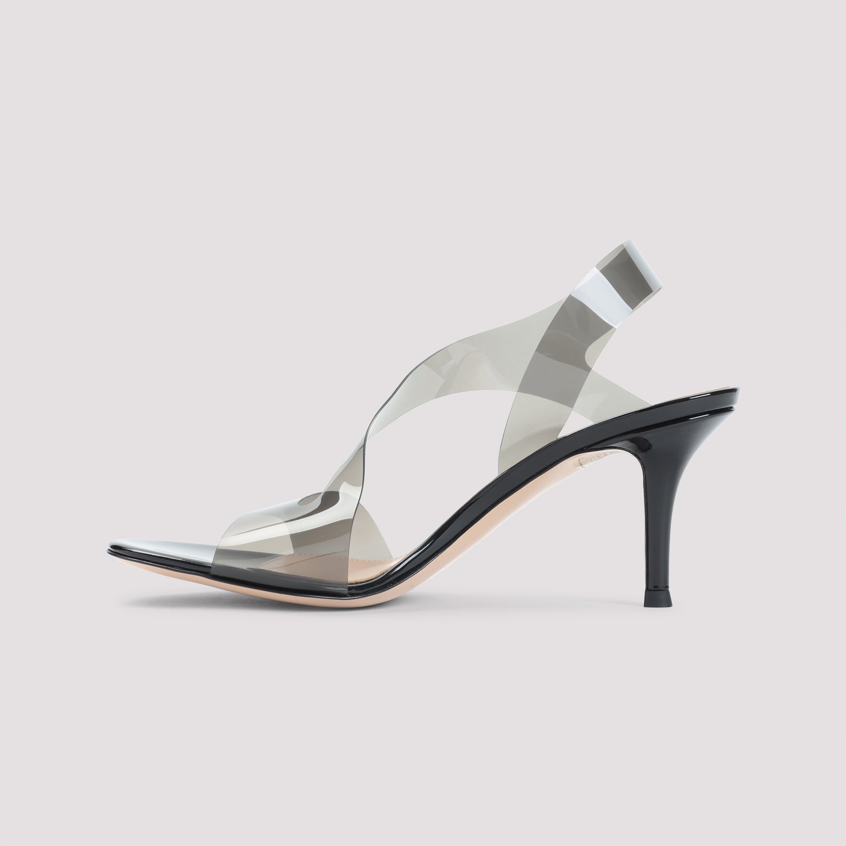 GIANVITO ROSSI PVC Metropolis Mini Sandals with 7cm Heel