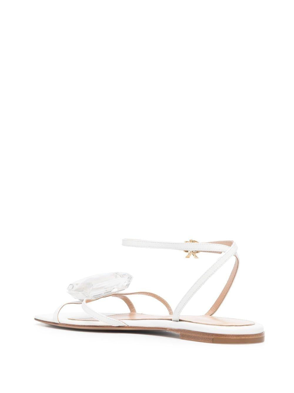 GIANVITO ROSSI Elegantly Crafted Flat Sandal for Women