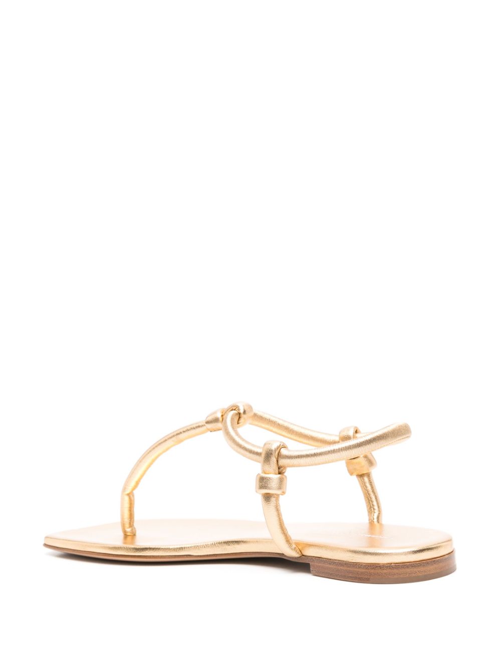 GIANVITO ROSSI Square Open Toe Thong Strap Sandals for Women
