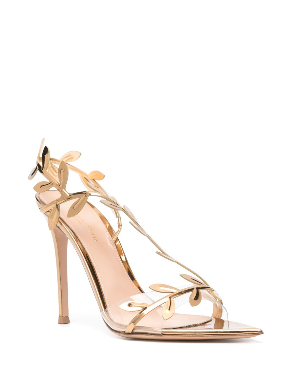 GIANVITO ROSSI Pointed Open Toe Slingback Heel Sandals