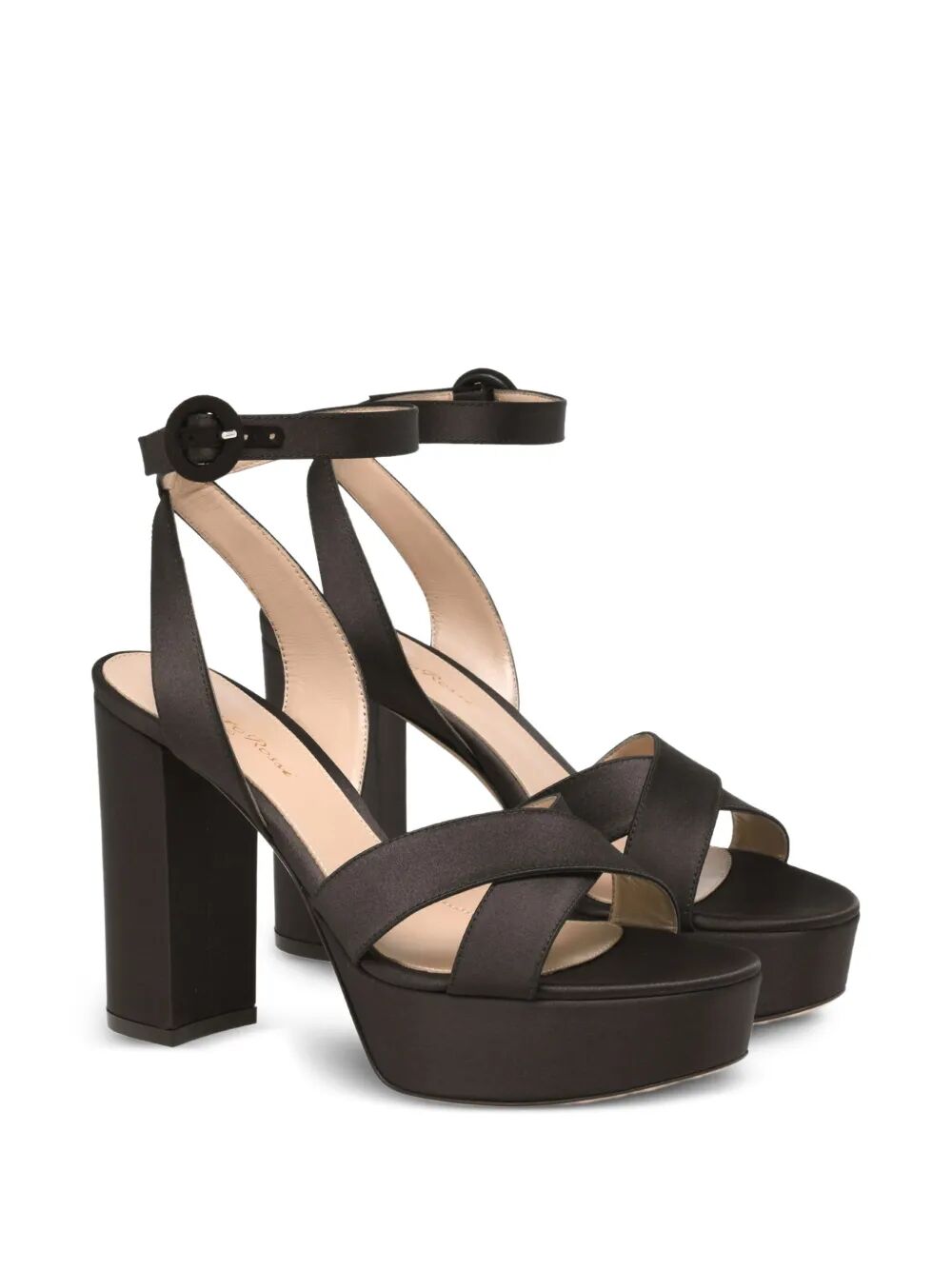 GIANVITO ROSSI Crepe Satin Sandals