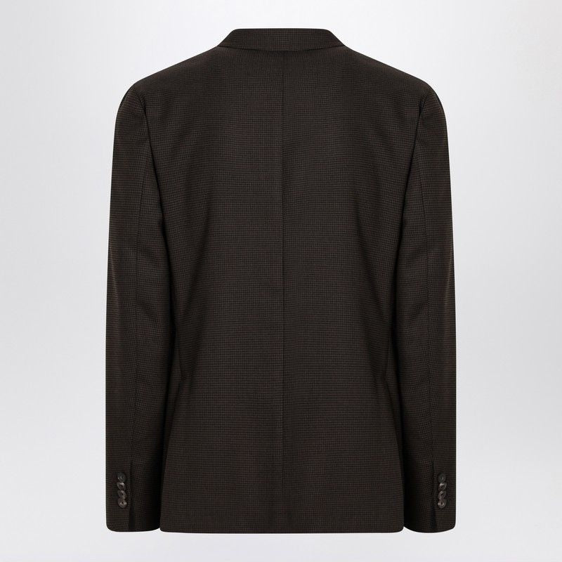 SANTANIELLO Checkered Design Double Breasted Jacket - FW24