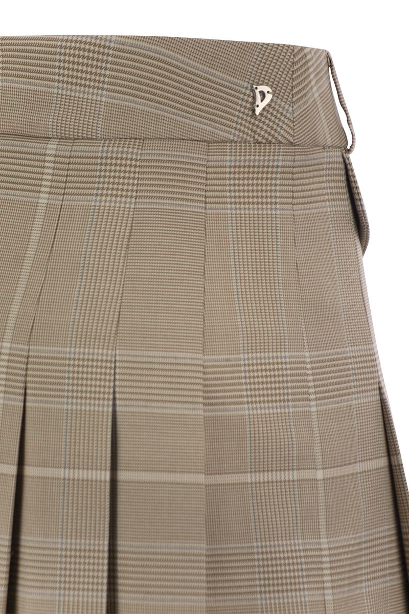 DONDUP Women's Pleated Mini Skirt