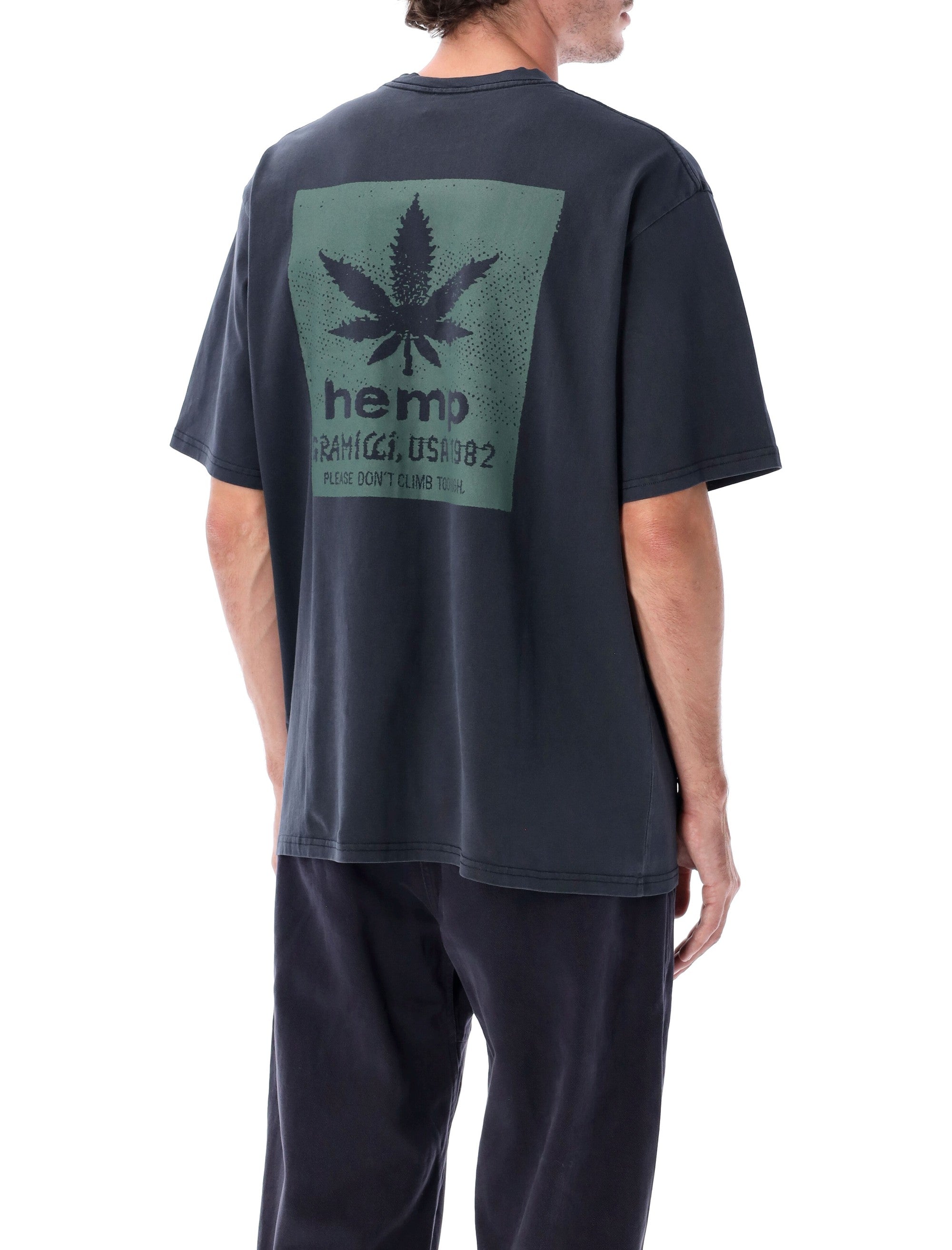 GRAMICCI Men's Hemp Pigment-Dyed Graphic T-Shirt - Size L