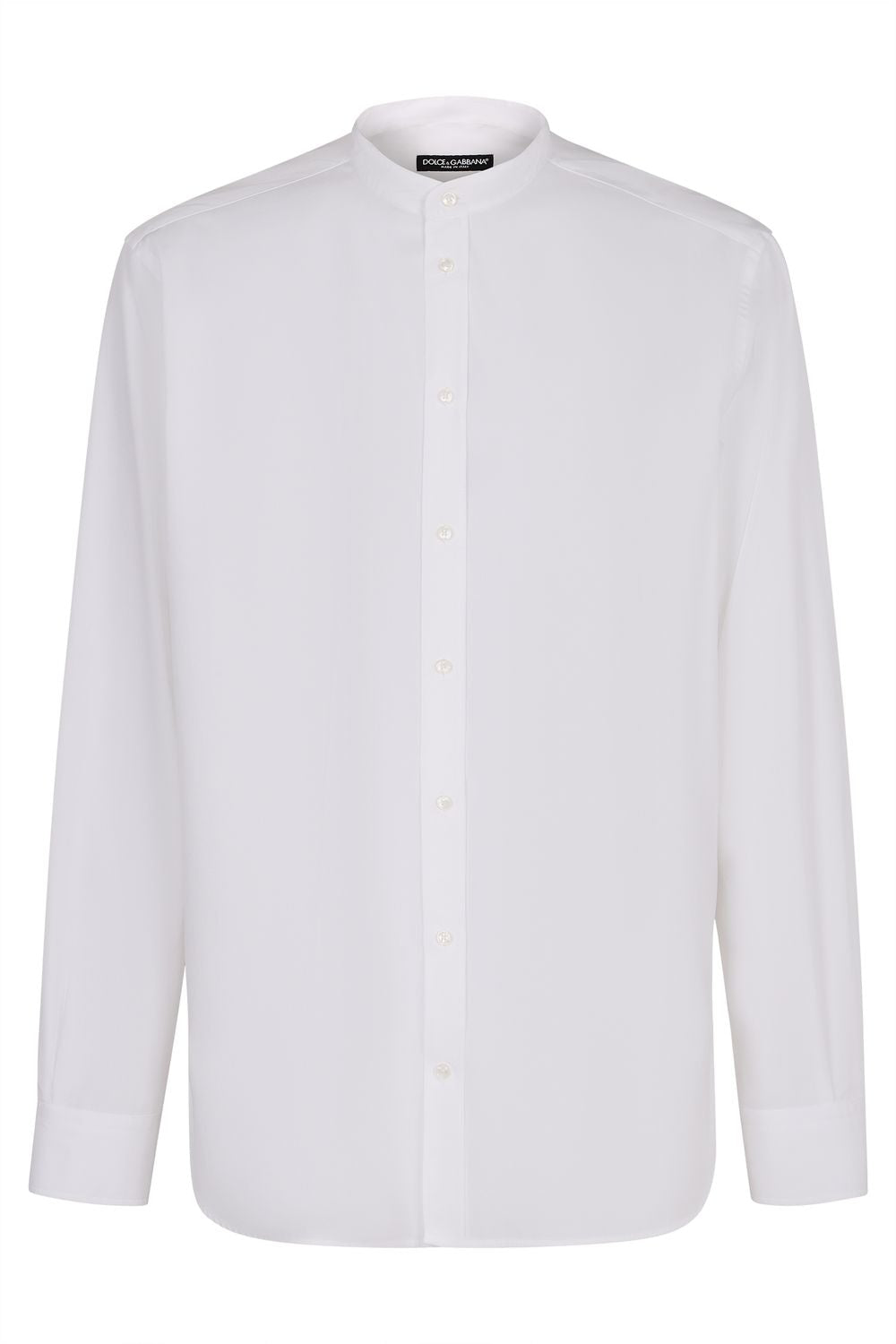 DOLCE & GABBANA Classic Cotton Shirt with Side Slits for Men