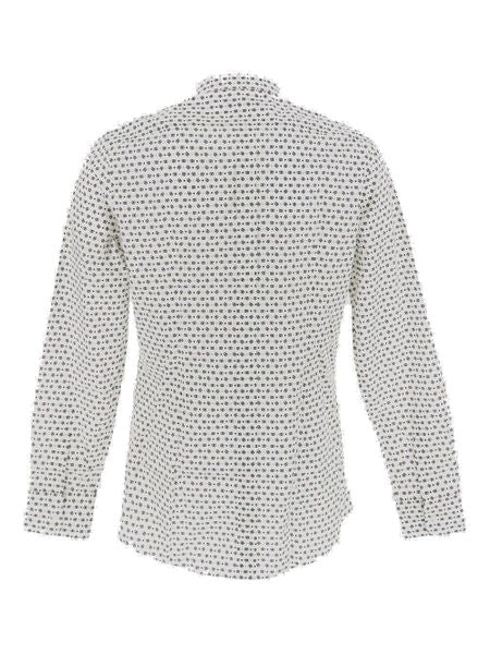 DOLCE & GABBANA Men's Printed Cotton Shirt with Rounded Hem