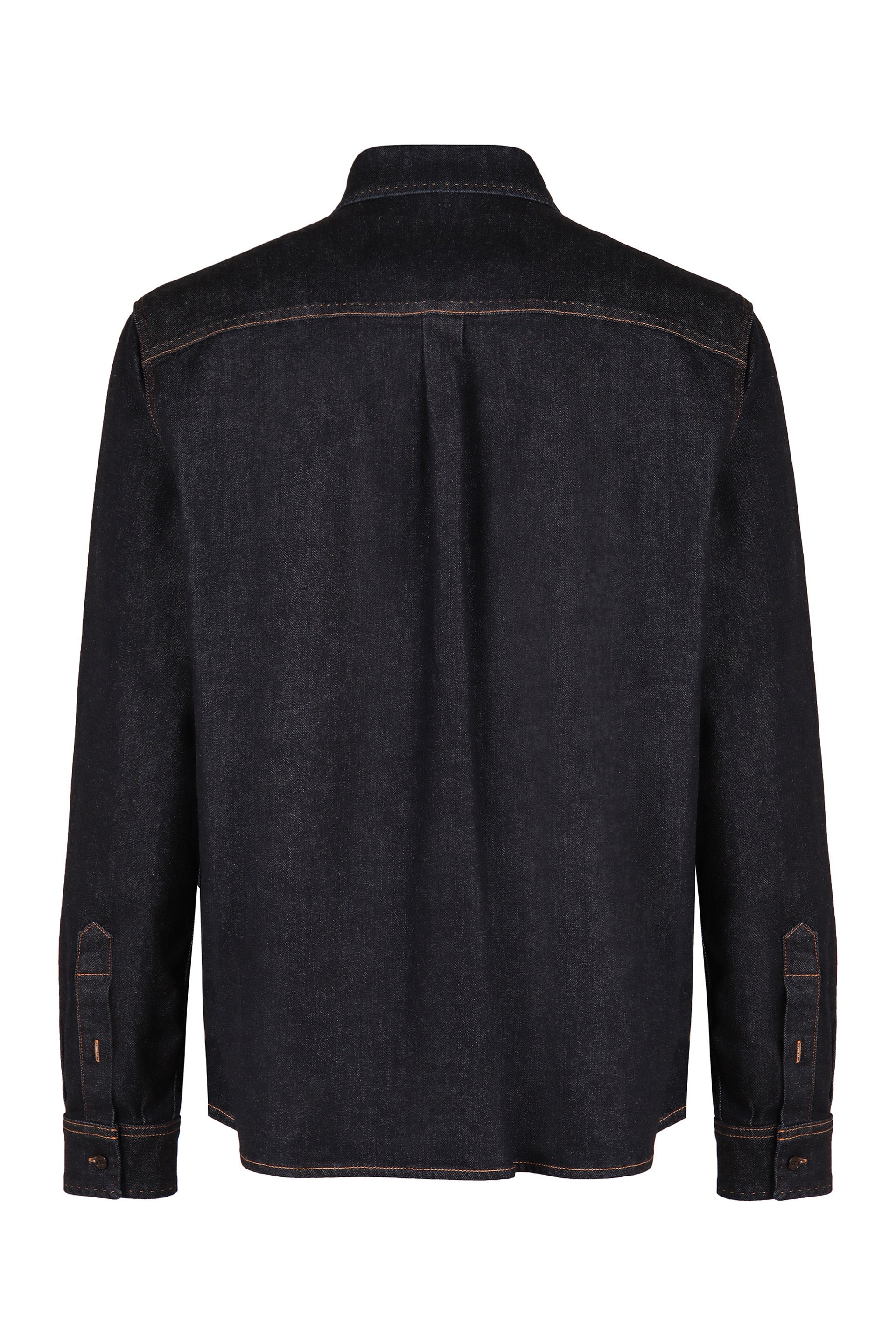 DOLCE & GABBANA Logo Detail Denim Shirt for Men