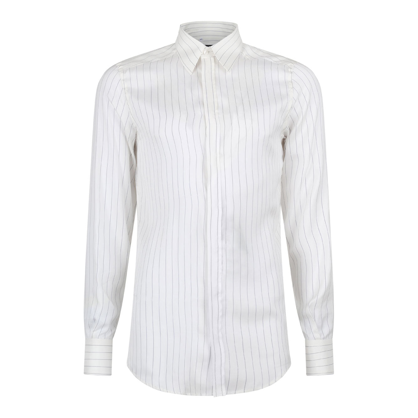 DOLCE & GABBANA Silk Striped Shirt for Men - Classic Fit