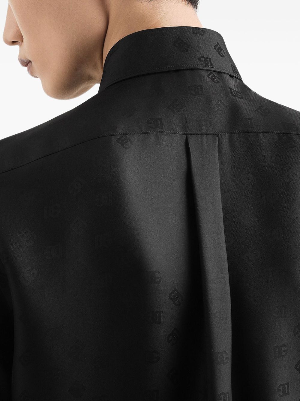 DOLCE & GABBANA Jacquard Silk Shirt for Men - Fall 2025 Collection