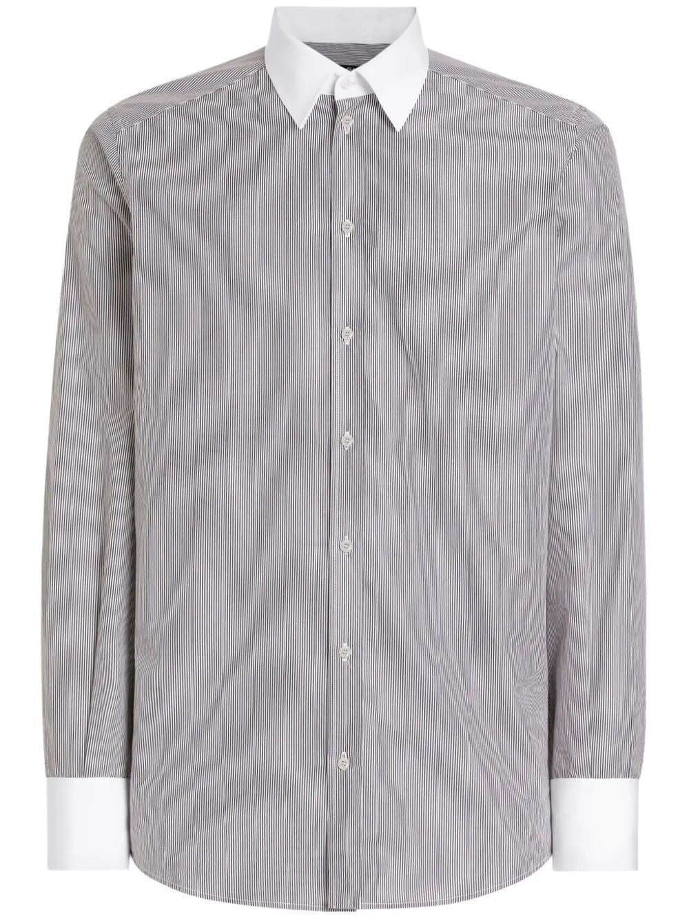 DOLCE & GABBANA Classic Striped Cotton Shirt for Men - SS25 Collection
