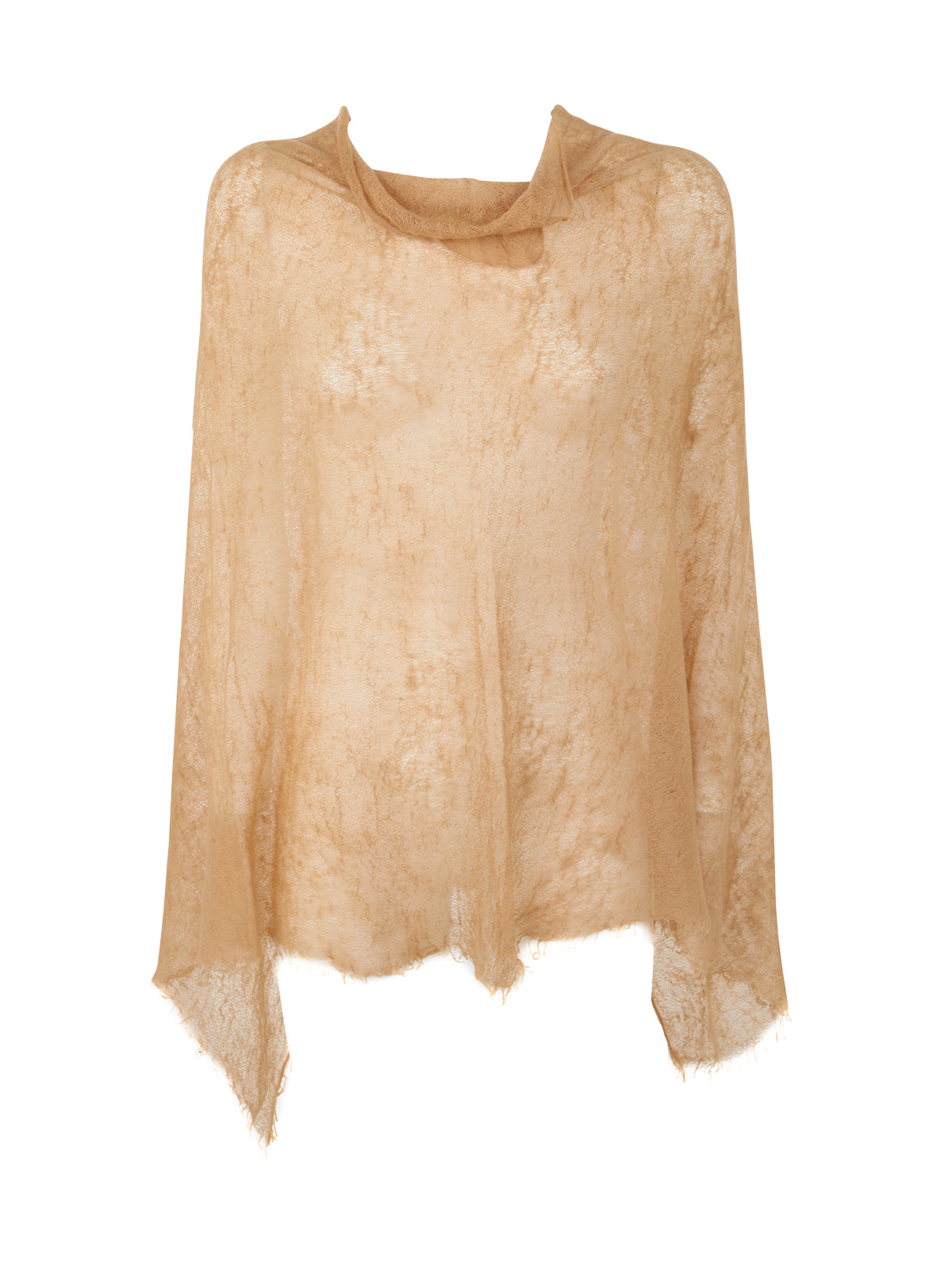 MIRROR IN THE SKY Mini Semi Felted Poncho for Women