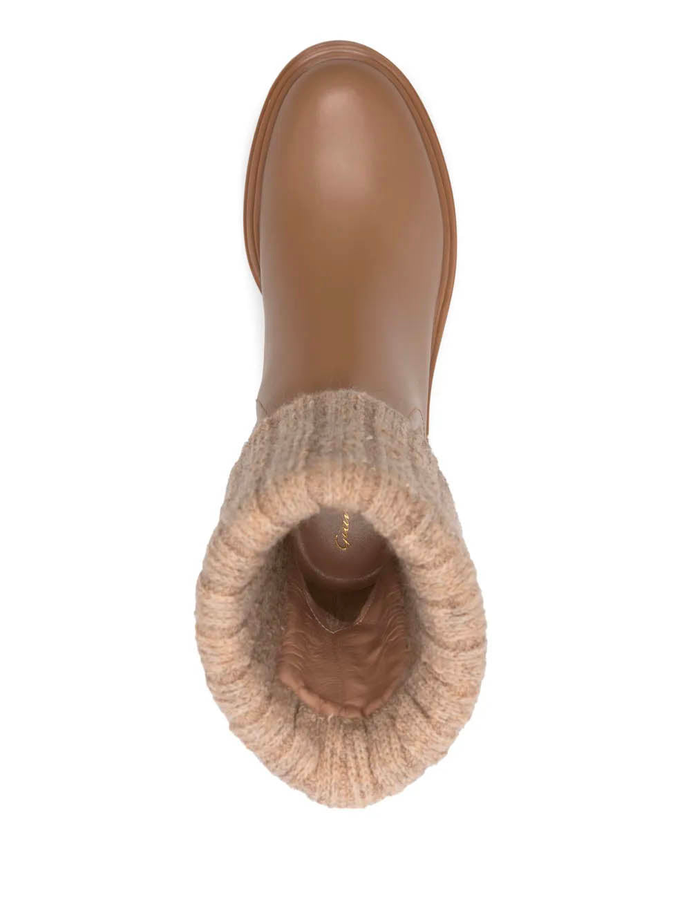 GIANVITO ROSSI Chic Knit Stretch Ankle Boots