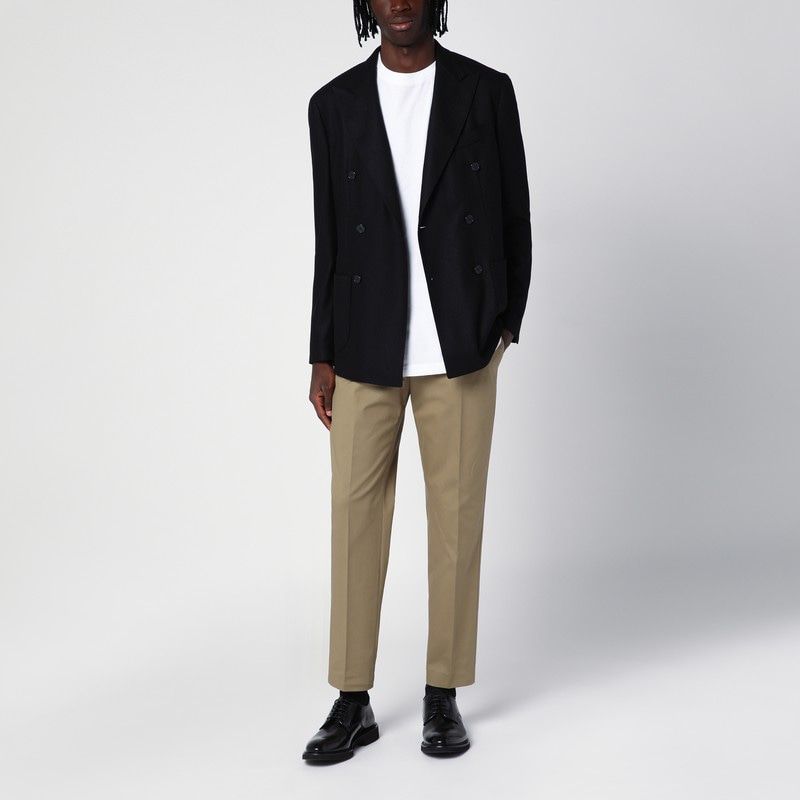 SANTANIELLO Wool-Blend Double-Breasted Jacket - Men's