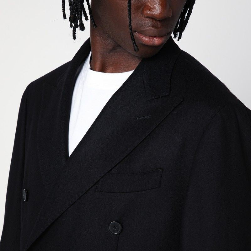 SANTANIELLO Wool-Blend Double-Breasted Jacket - Men's