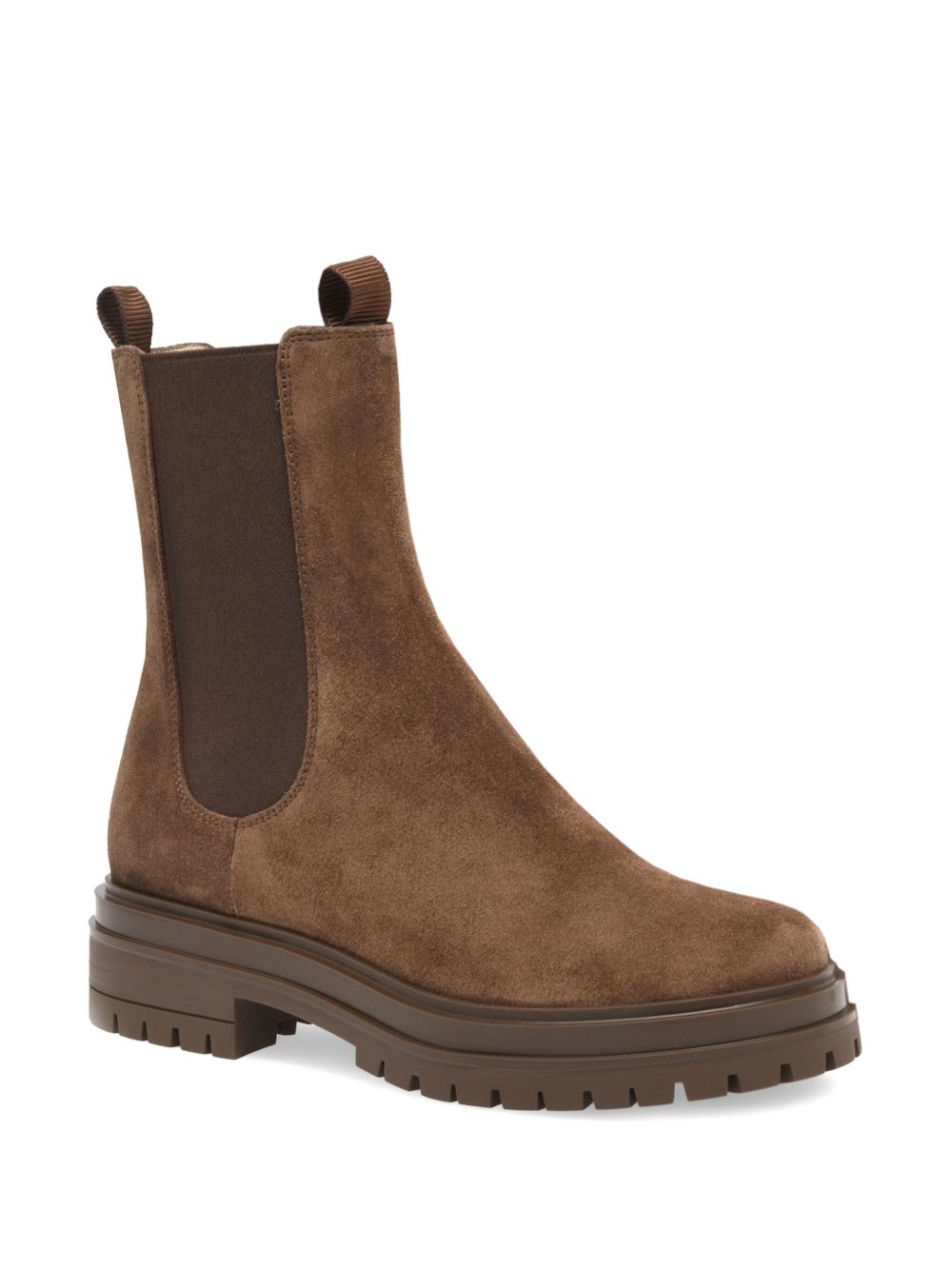 GIANVITO ROSSI Chester Suede Leather Ankle Boots for Women