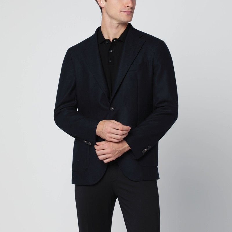 SANTANIELLO Single-Breasted Wool Jacket - FW25 Collection