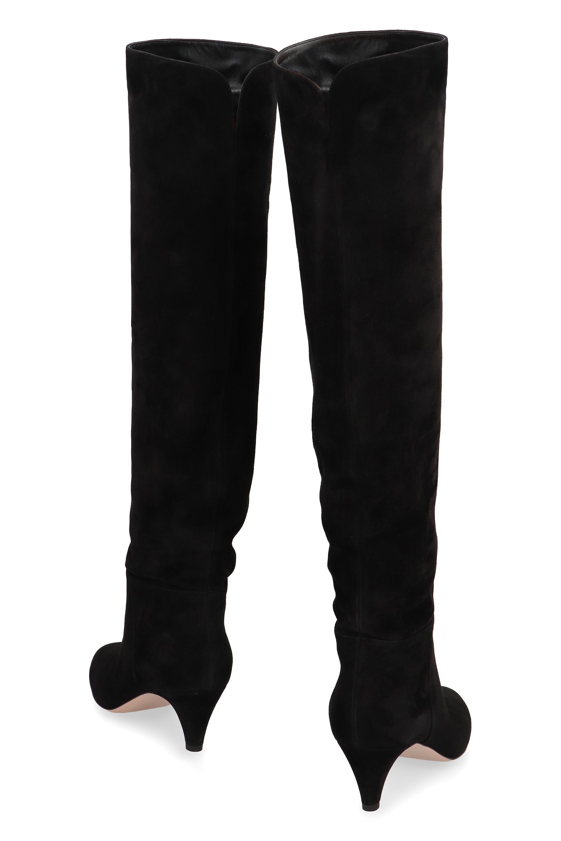 GIANVITO ROSSI Elise Suede Knee High Boots