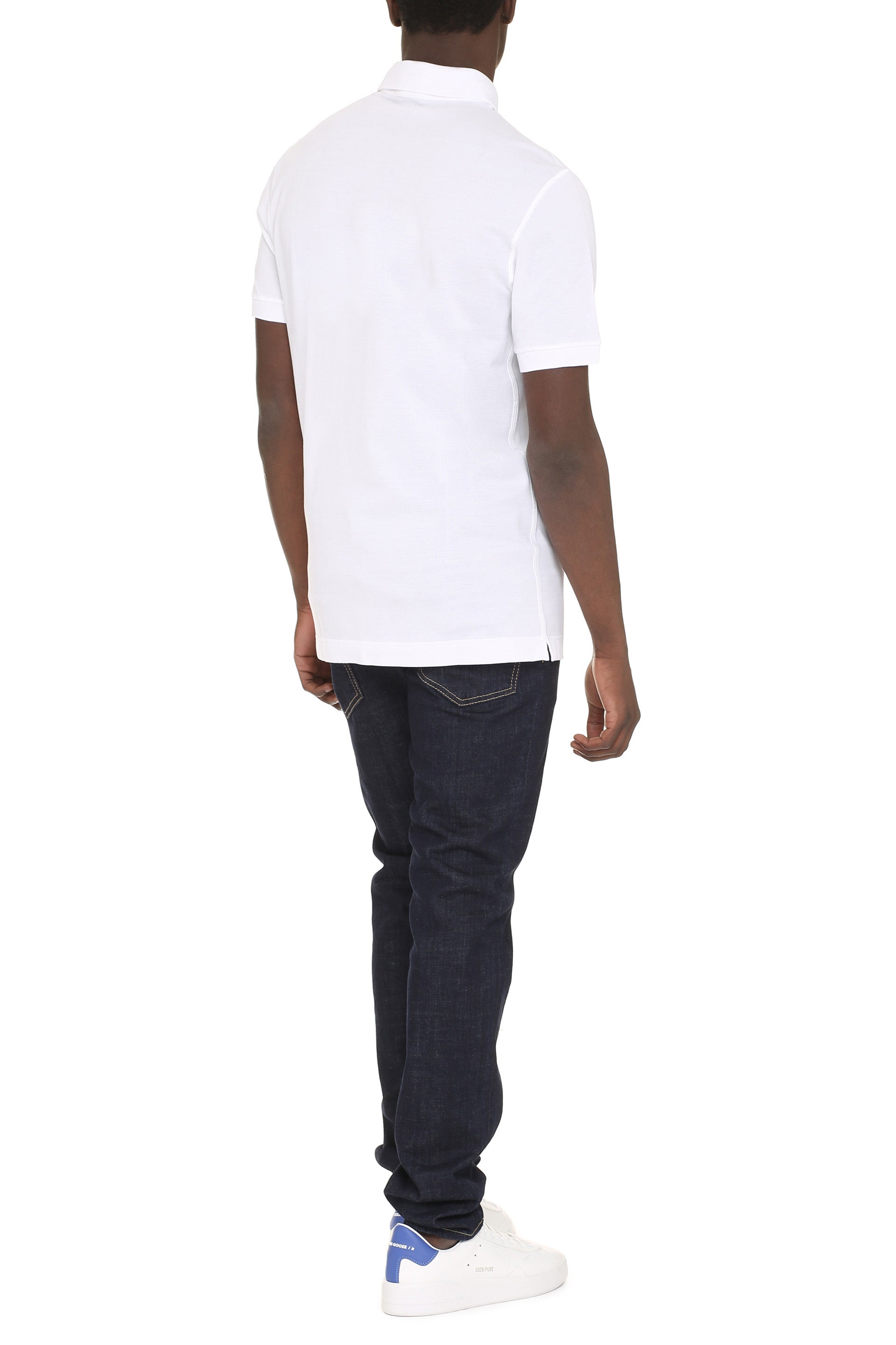 DOLCE & GABBANA Cotton-Piqué Polo Shirt for Men