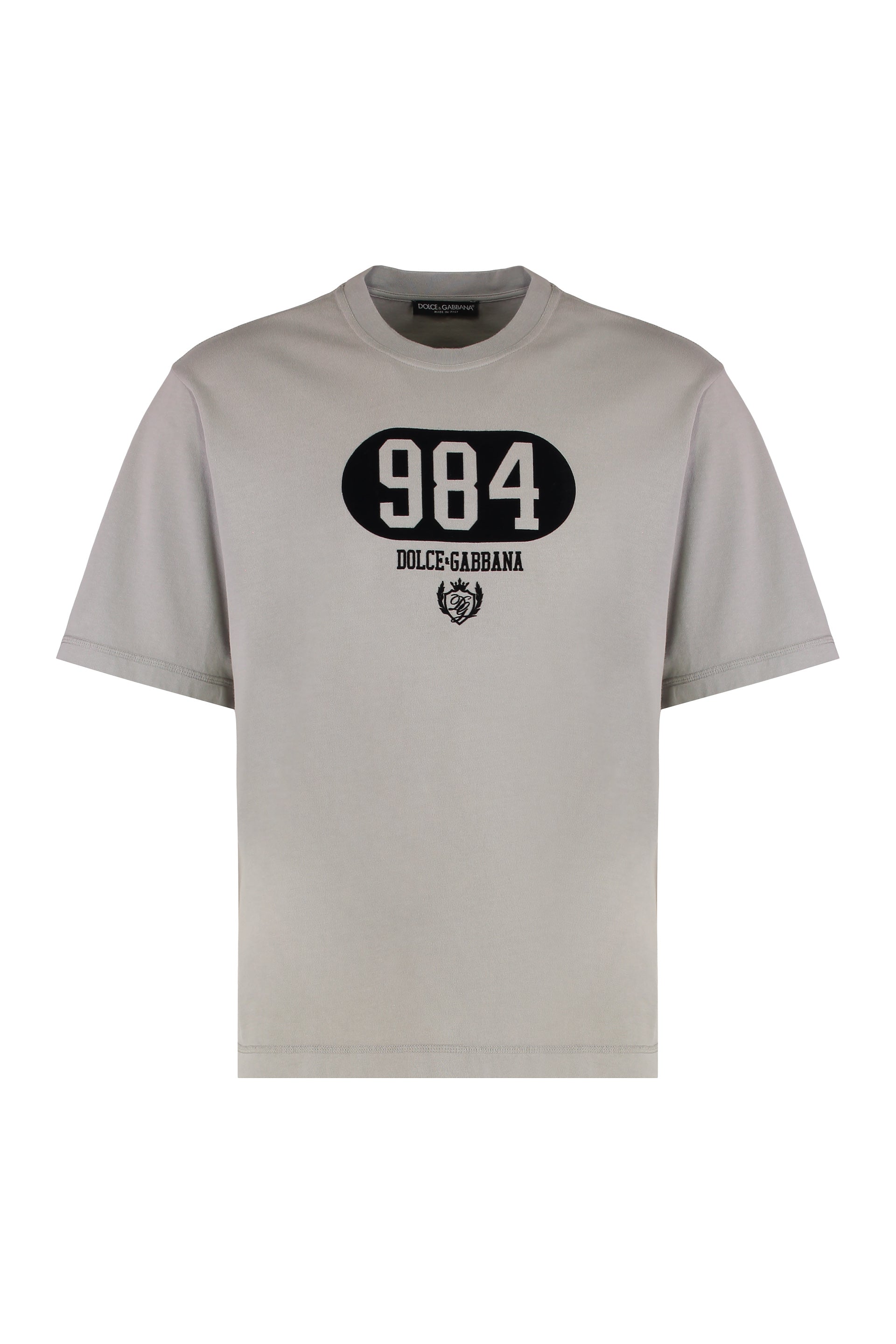 DOLCE & GABBANA Crew-Neck Cotton T-Shirt for Men