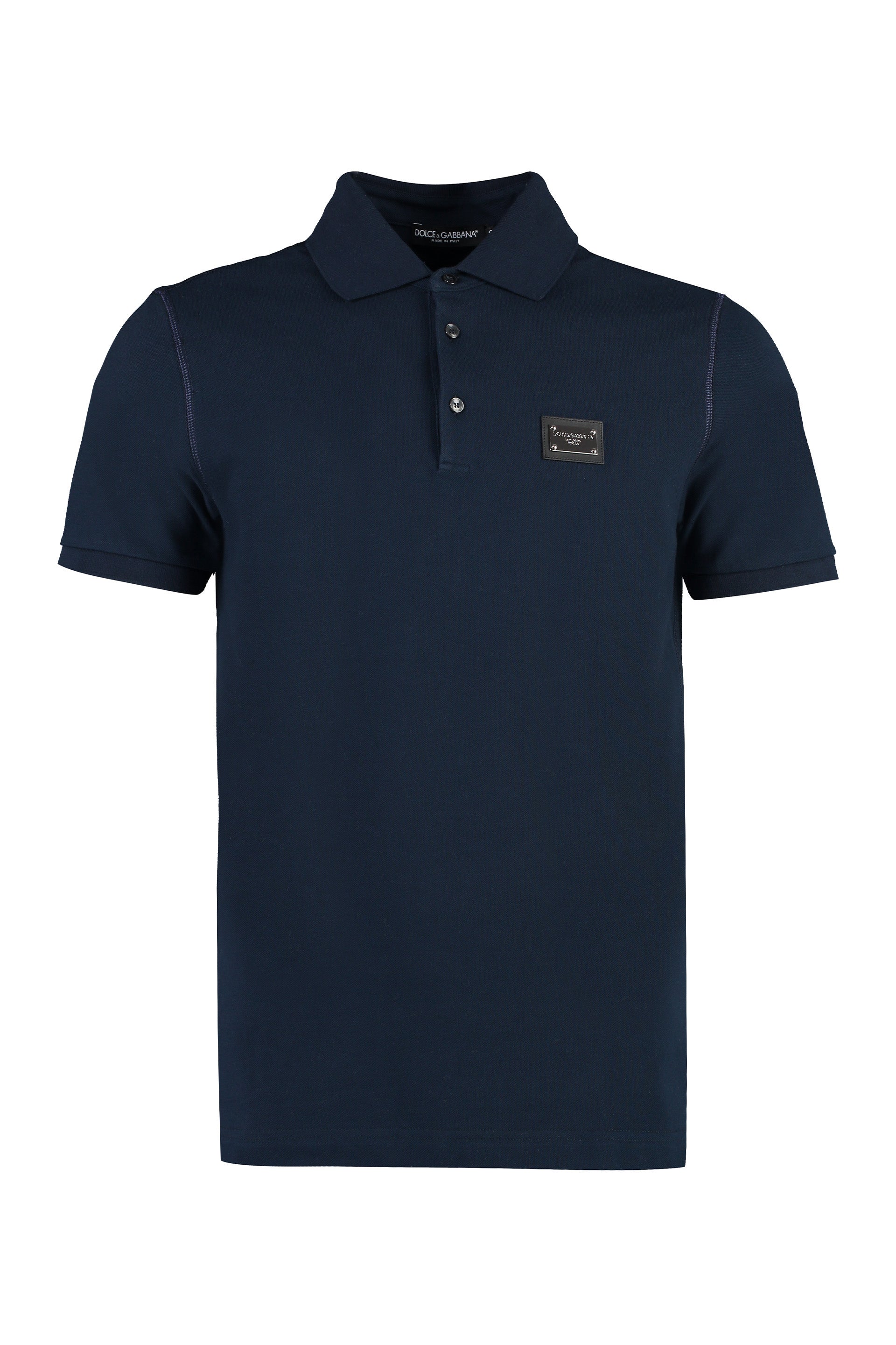 DOLCE & GABBANA Short Sleeve Cotton Polo Shirt