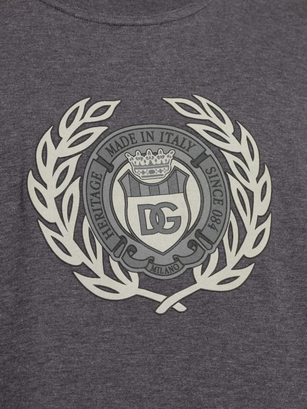 DOLCE & GABBANA Cotton T-Shirt with Print for Men - SS25