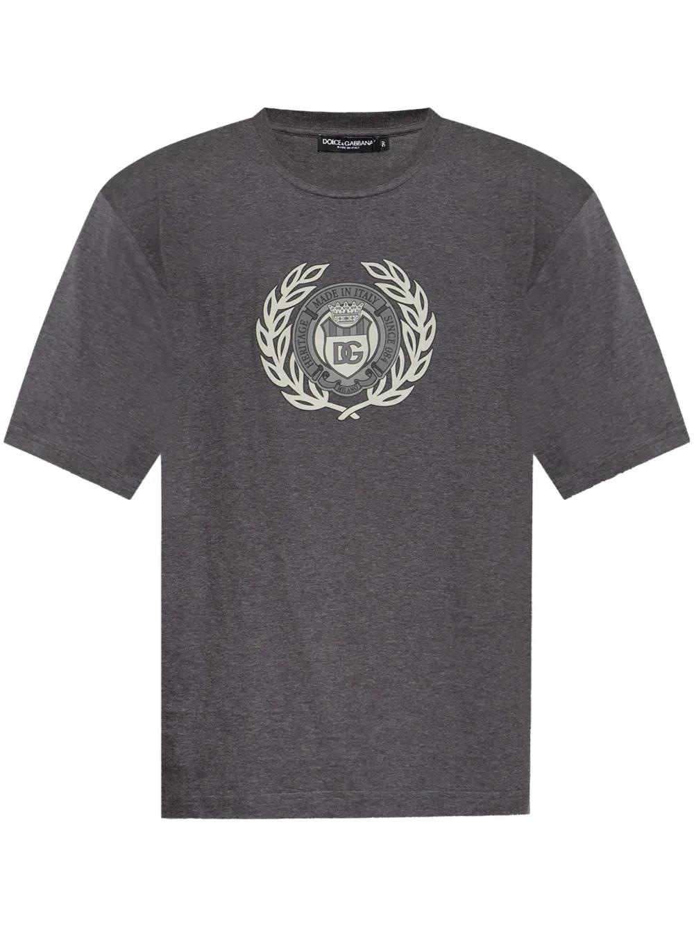 DOLCE & GABBANA Cotton T-Shirt with Print for Men - SS25