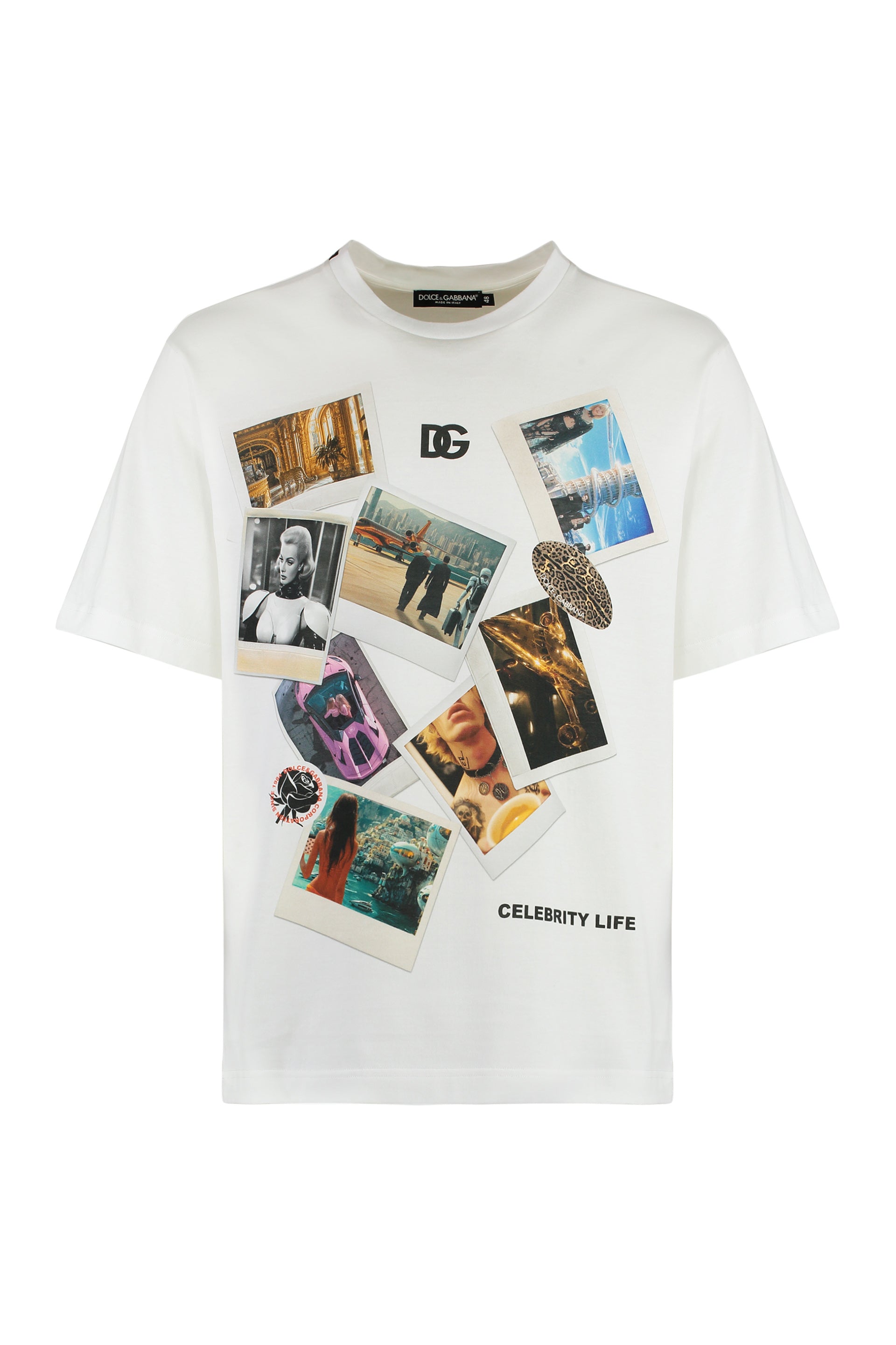 DOLCE & GABBANA Crew-Neck Cotton T-Shirt for Men - SS25 Collection