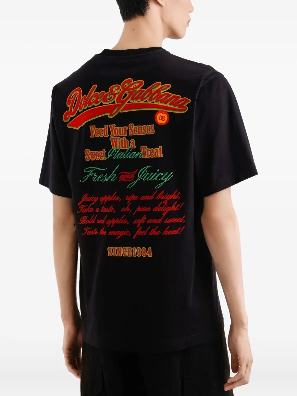 DOLCE & GABBANA Apple Print Cotton T-Shirt - Fall/Winter 2025