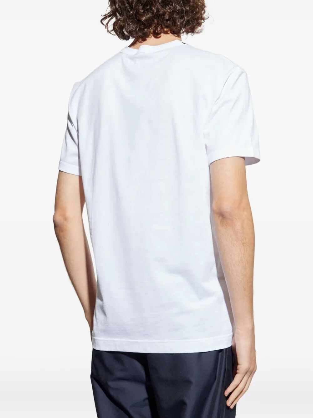 DOLCE & GABBANA Cotton T-Shirt with Crest Embellishment