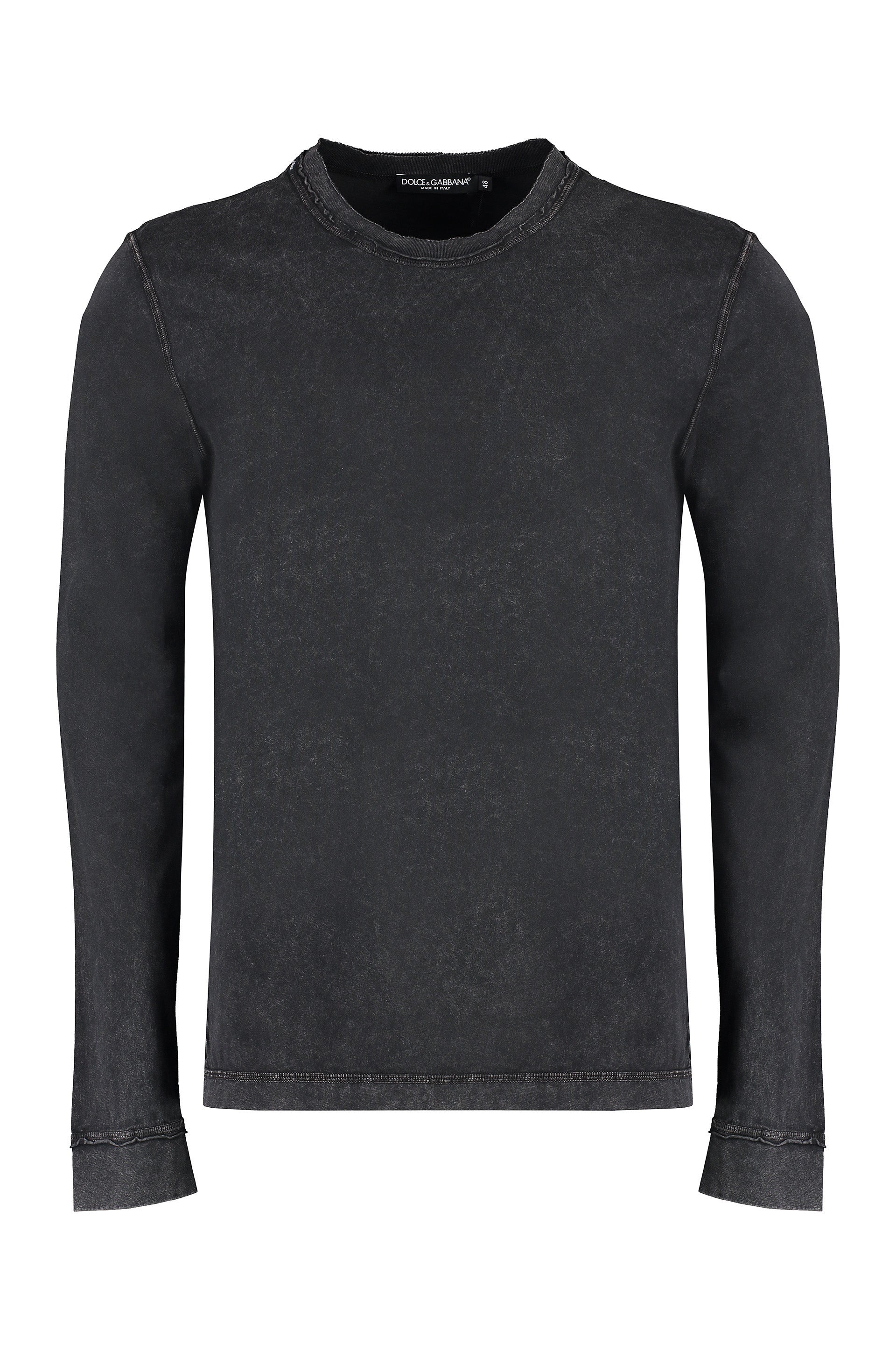 DOLCE & GABBANA Long Sleeve Cotton T-Shirt for Men
