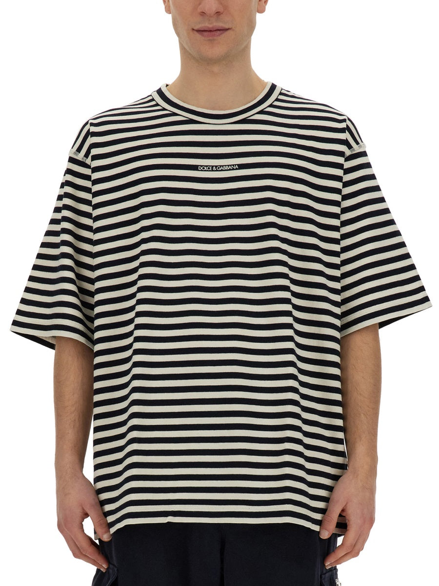 DOLCE & GABBANA Oversize Logo T-Shirt for Men - SS24 Collection