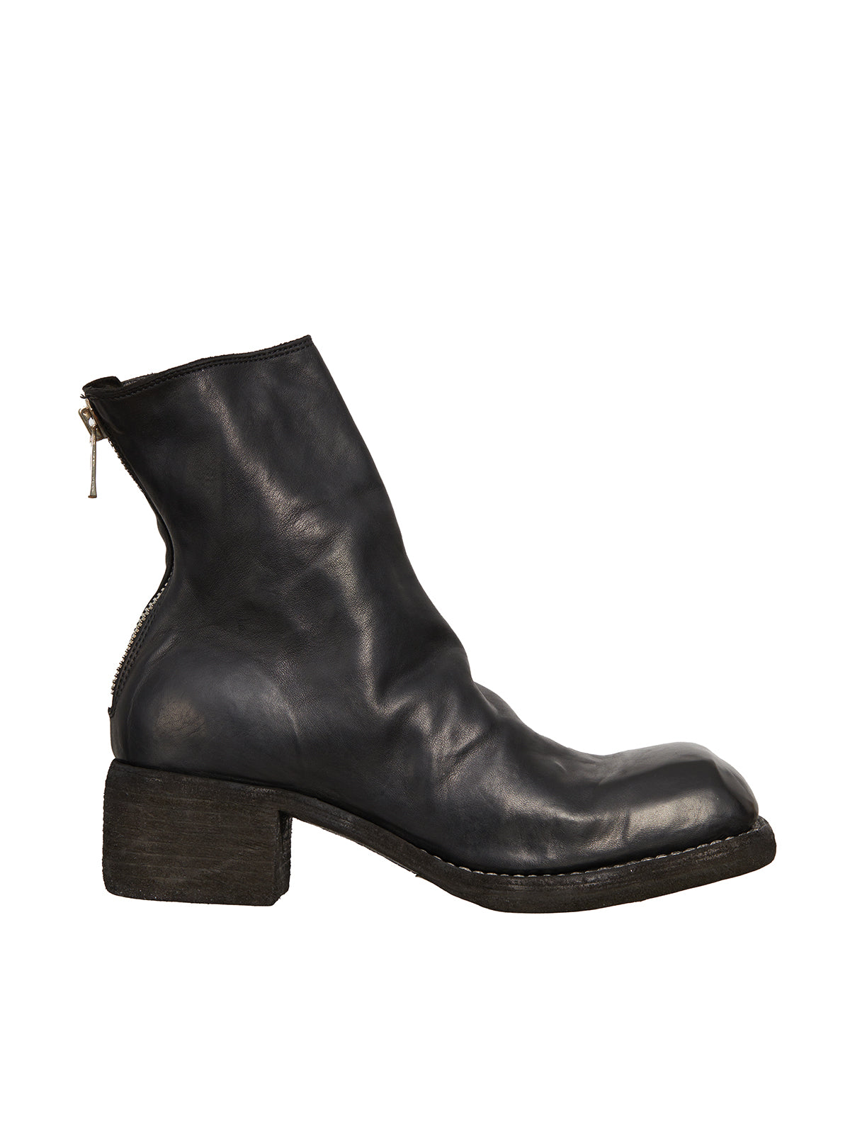 GUIDI Women’s Leather Zip Ankle Boots