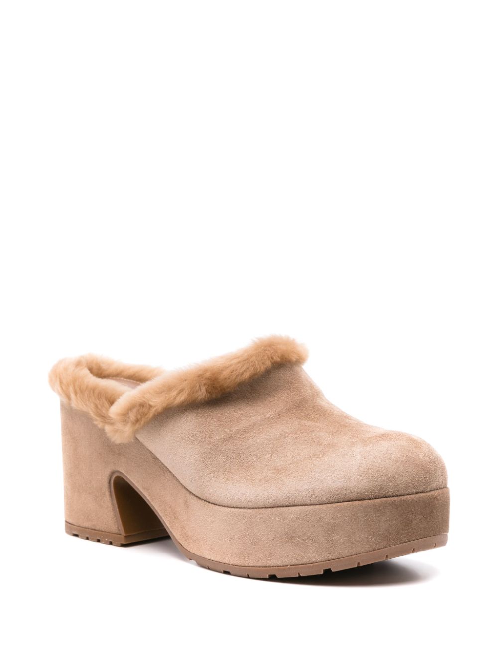 GIANVITO ROSSI Suede Slip-On Wedge Heel Sandals - 85mm