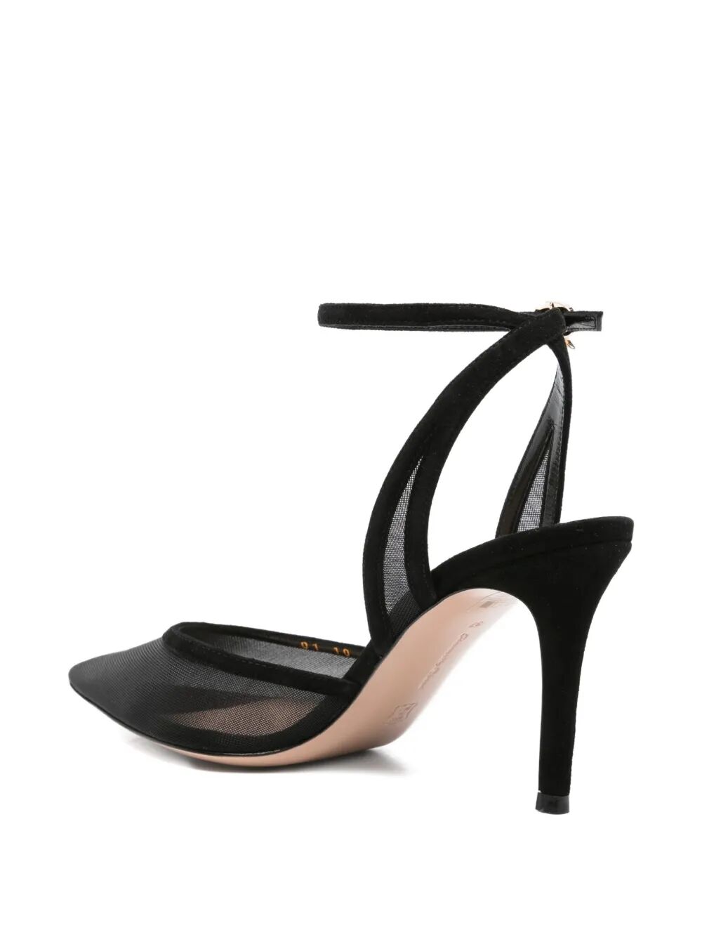 GIANVITO ROSSI Light Knit Suede Decollete T.085