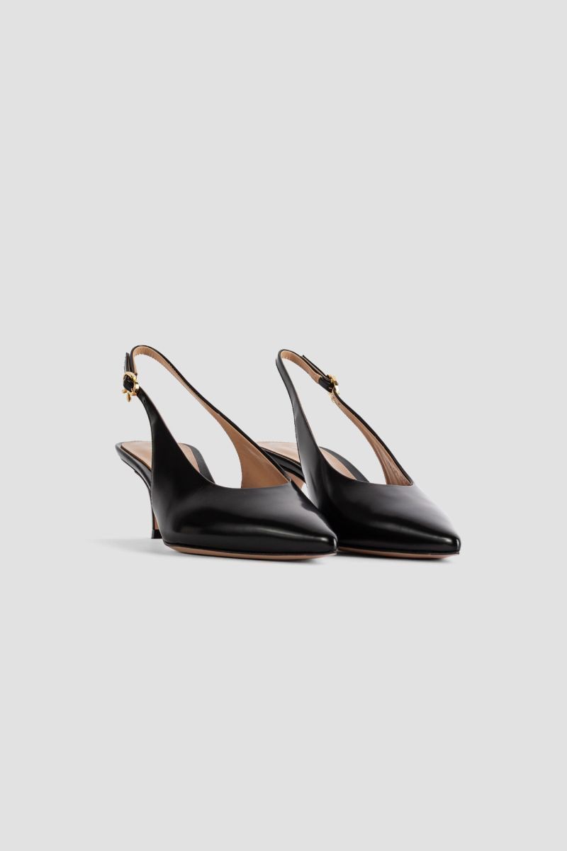 GIANVITO ROSSI Slingback Court Shoes with Kitten Heel
