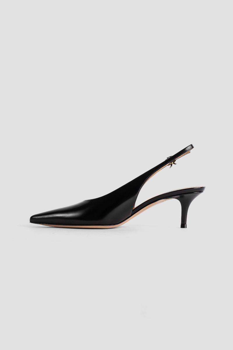 GIANVITO ROSSI Slingback Court Shoes with Kitten Heel