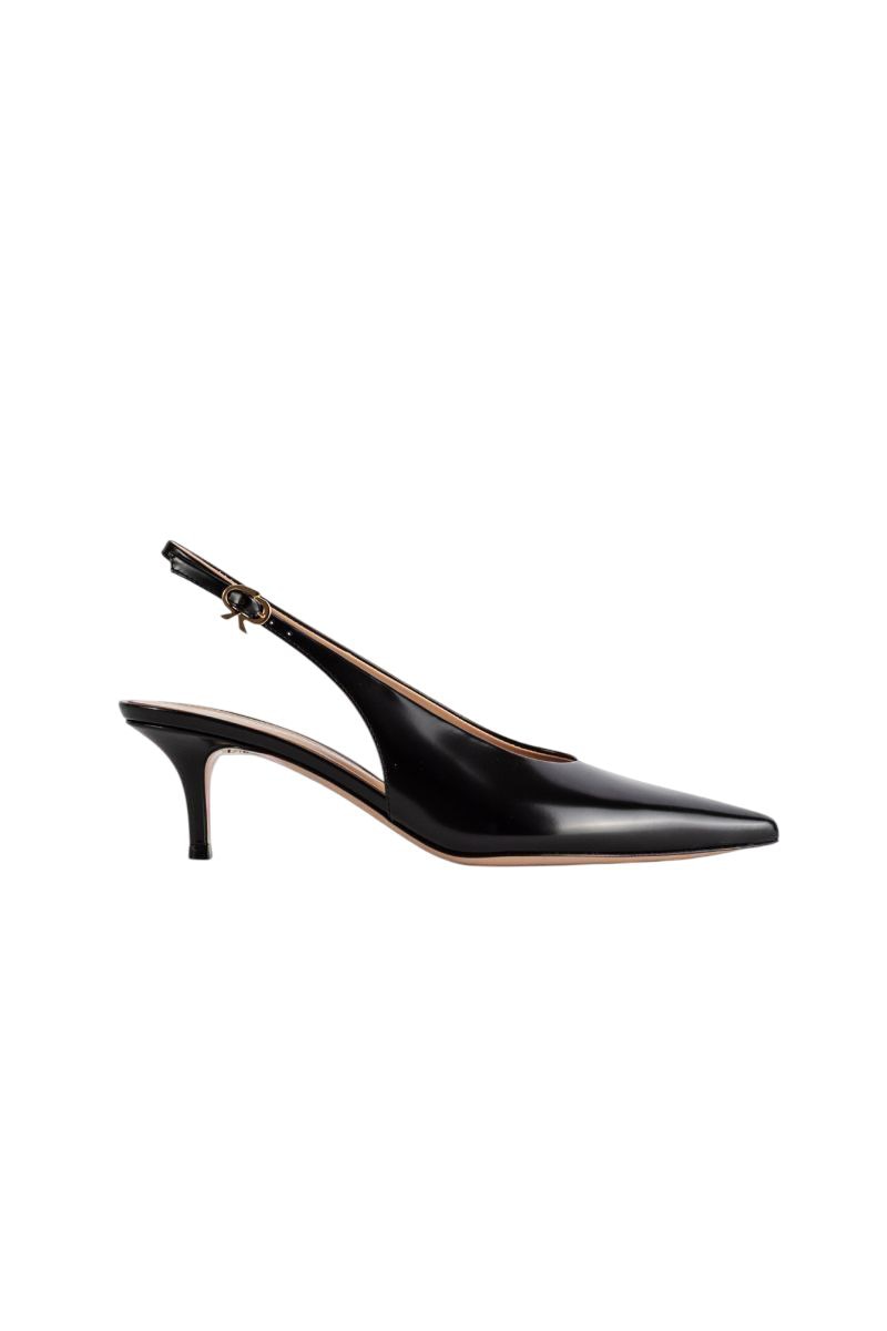 GIANVITO ROSSI Slingback Court Shoes with Kitten Heel