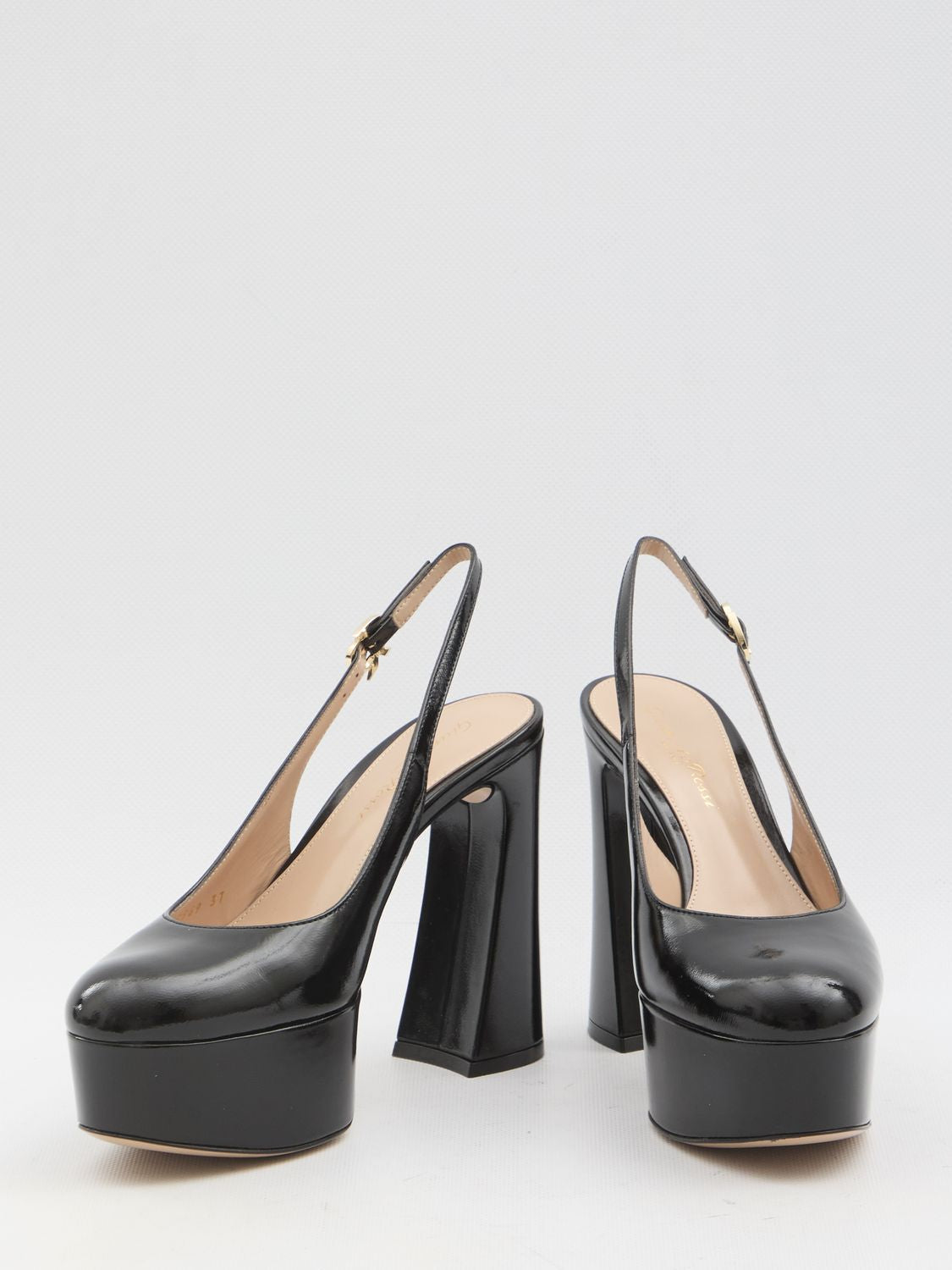 GIANVITO ROSSI Bessie Slingback Pumps - Platform Height: 4cm, Heel Height: 7cm