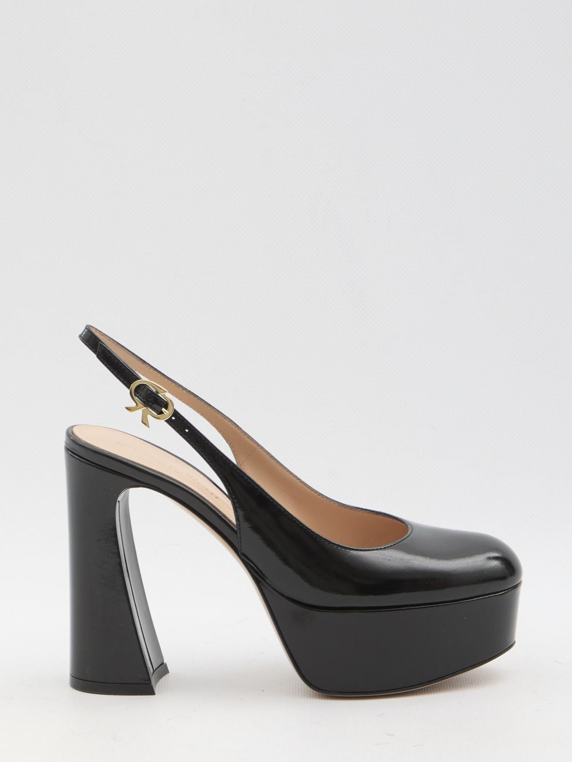 GIANVITO ROSSI Bessie Slingback Pumps - Platform Height: 4cm, Heel Height: 7cm