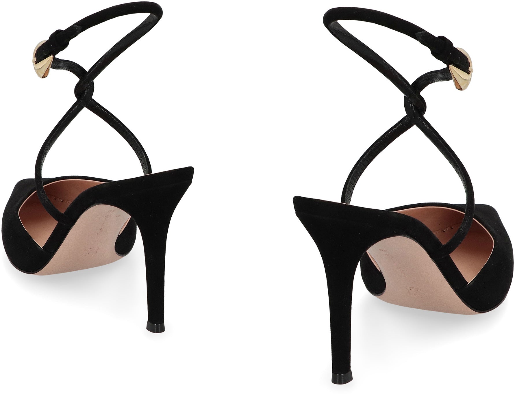 GIANVITO ROSSI Suede Slingback Pumps with Stiletto Heels