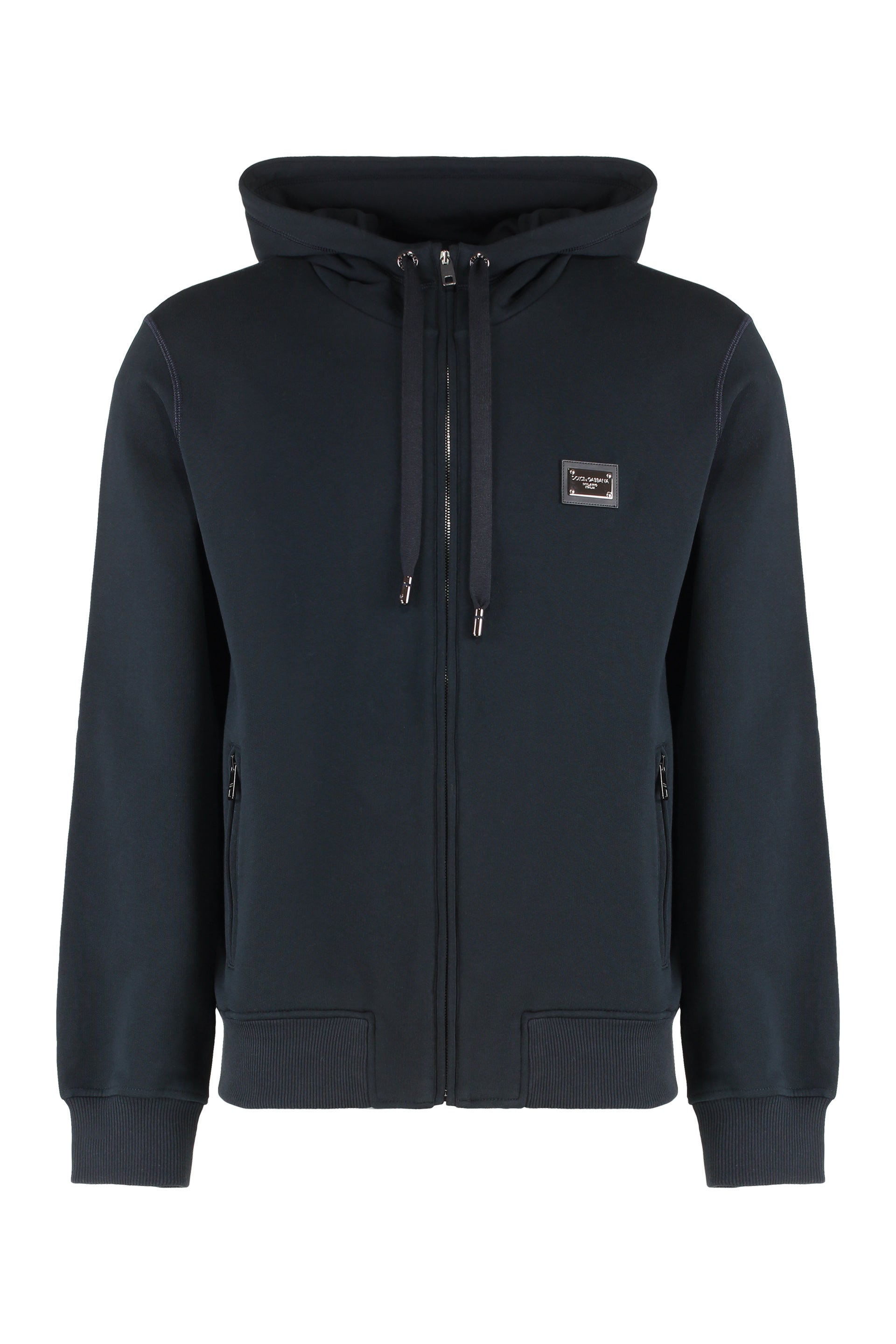 DOLCE & GABBANA Cotton Full Zip Hoodie for Men