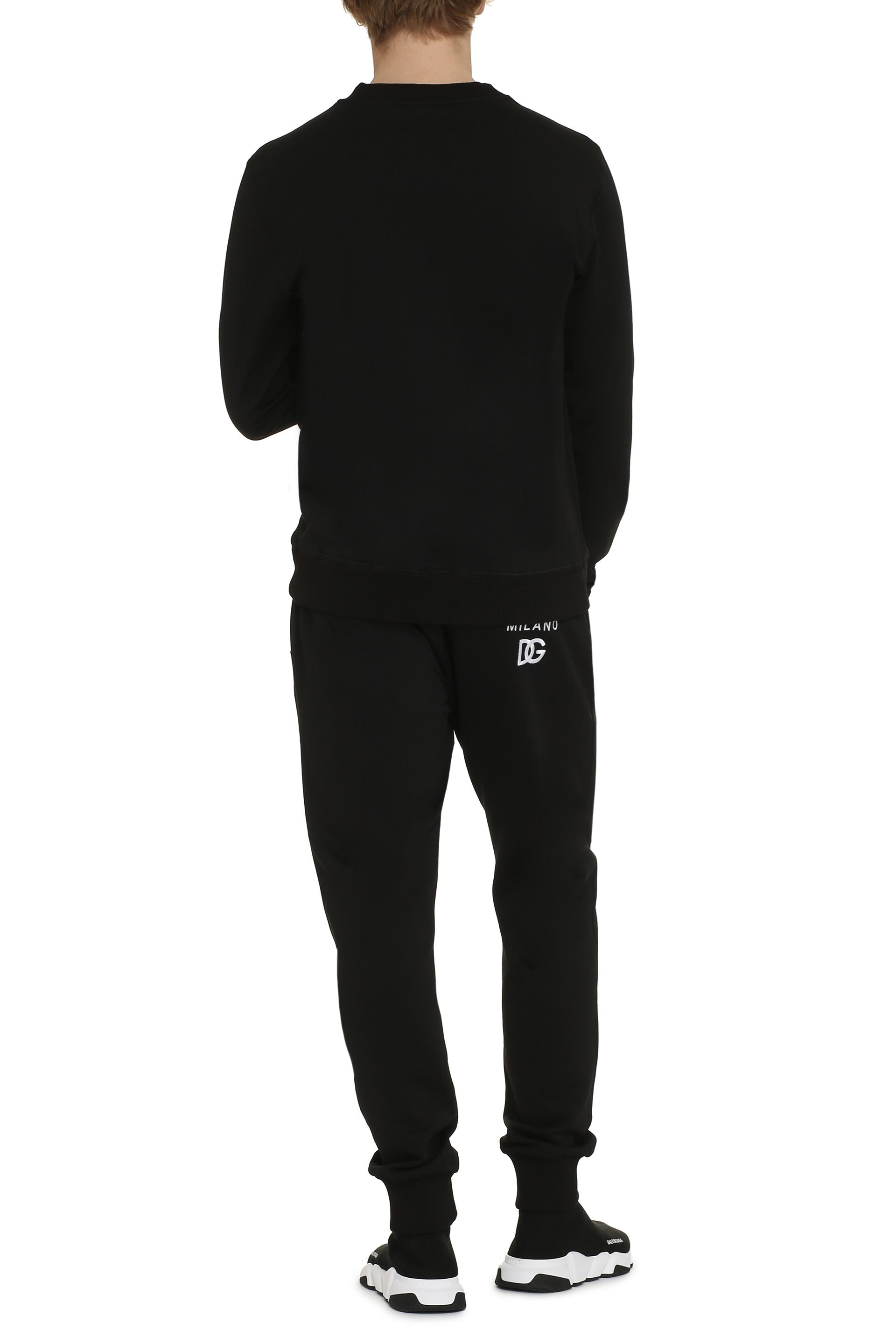 DOLCE & GABBANA Classic Cotton Crew-Neck Sweatshirt for Men