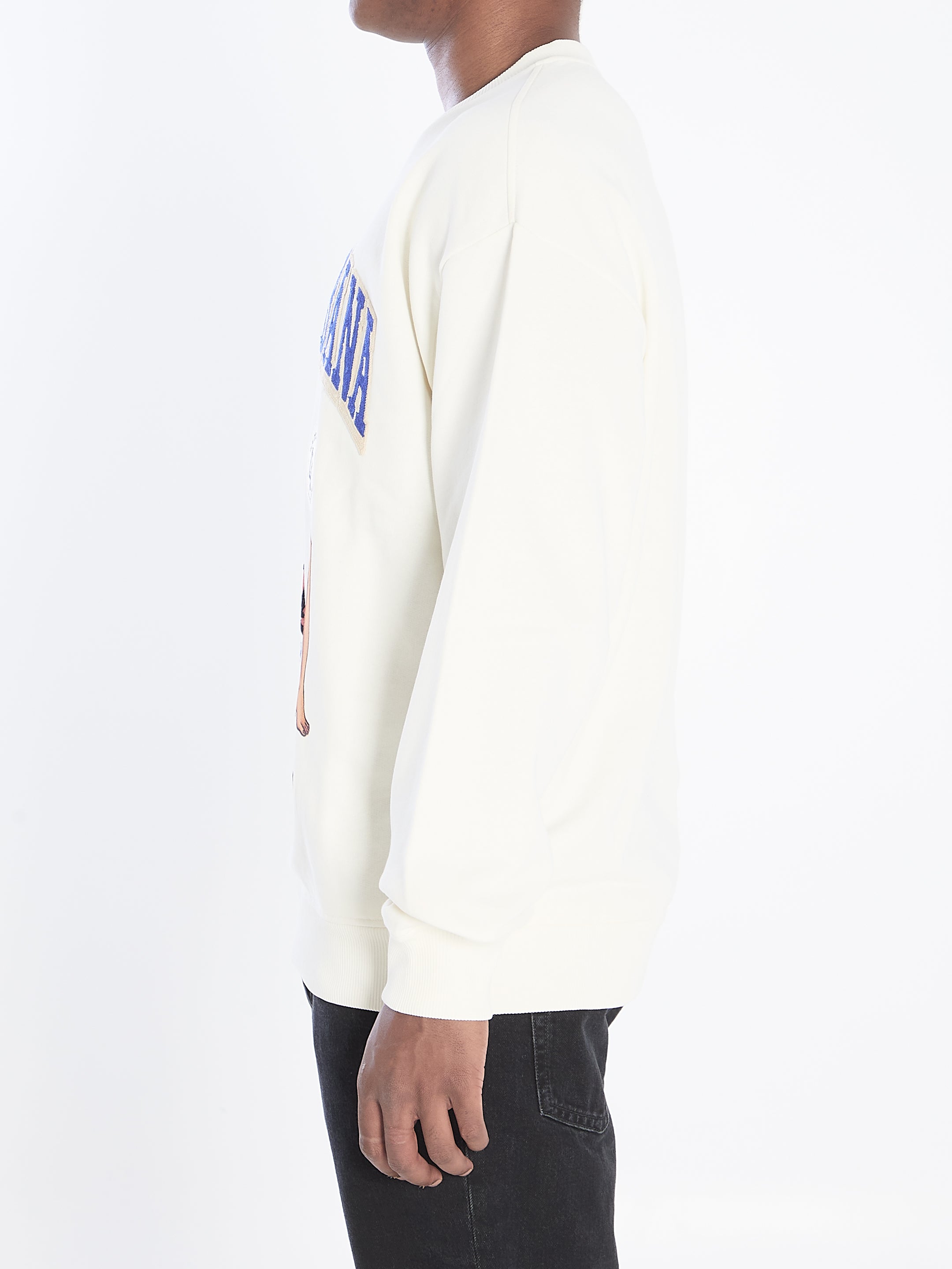 DOLCE & GABBANA Men's Regular Fit Sweatshirt with Pin-Up Print - Size 50