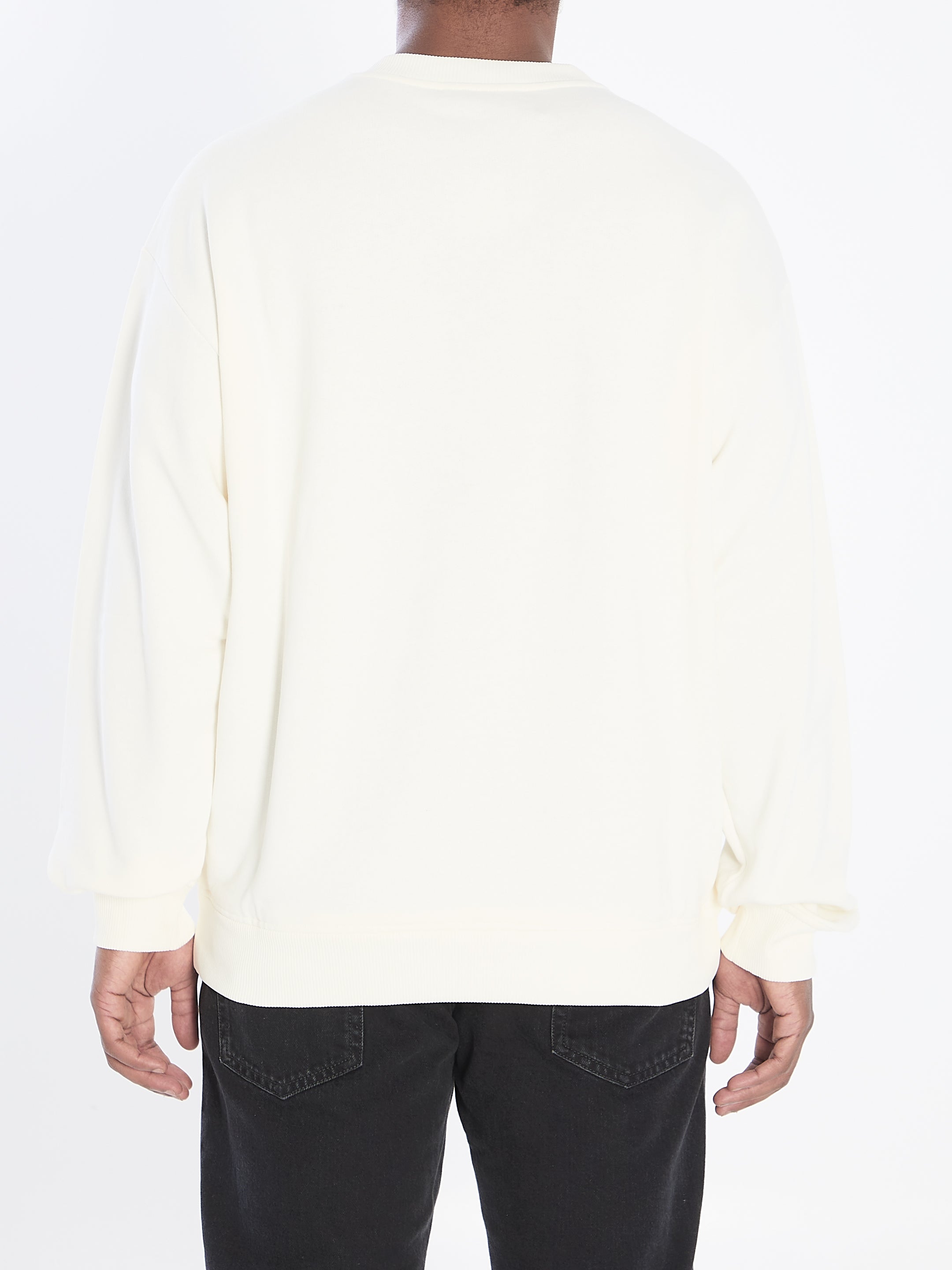 DOLCE & GABBANA Men's Regular Fit Sweatshirt with Pin-Up Print - Size 50