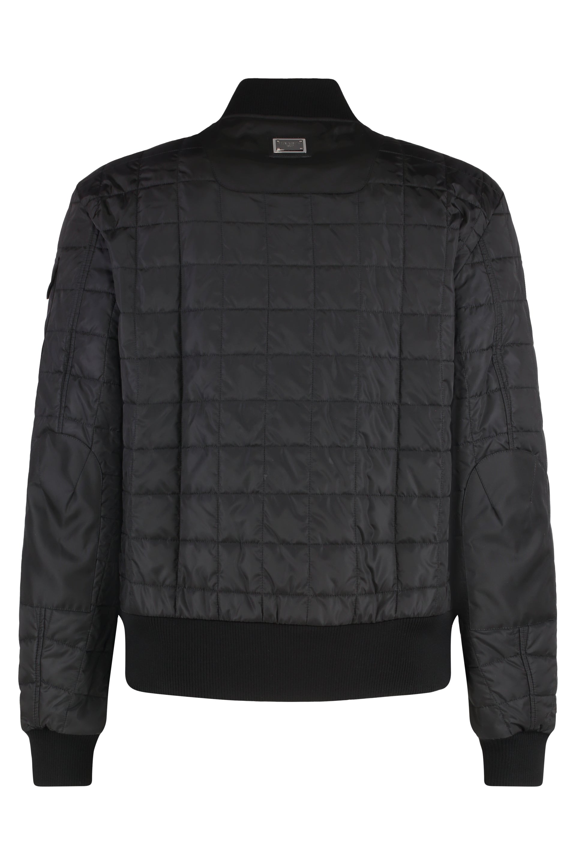DOLCE & GABBANA Men's Padded Bomber Jacket with Zipped and Flap Pockets
