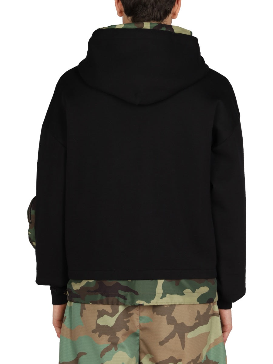 DOLCE & GABBANA Men's Sweatshirt with Camo Details